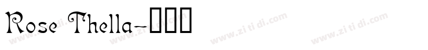 Rose Thella字体转换